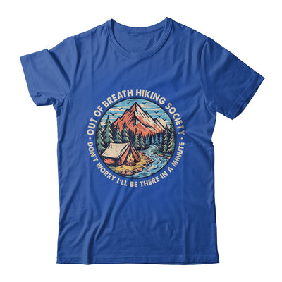 Out Of Breath Hiking Society Men Women Hiker Funny Outdoor Shirt & Tank Top | teecentury