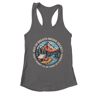 Out Of Breath Hiking Society Men Women Hiker Funny Outdoor Shirt & Tank Top | teecentury