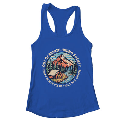 Out Of Breath Hiking Society Men Women Hiker Funny Outdoor Shirt & Tank Top | teecentury
