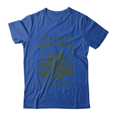 Out Of Breath Hiking Society Raccoon Retro Hiking Funny Shirt & Tank Top | teecentury
