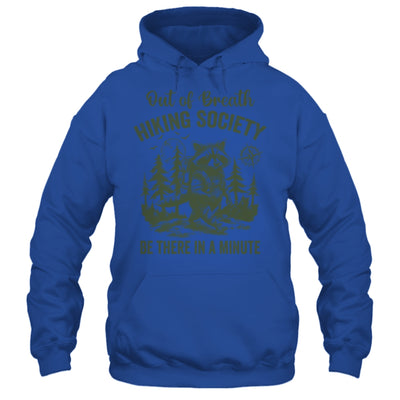 Out Of Breath Hiking Society Raccoon Retro Hiking Funny Shirt & Tank Top | teecentury
