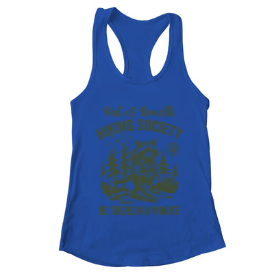 Out Of Breath Hiking Society Raccoon Retro Hiking Funny Shirt & Tank Top | teecentury