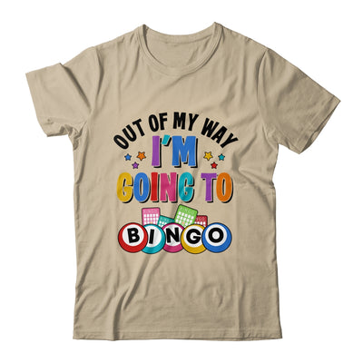 Out Of My Way I'm Going To Bingo Lover Gambler Gambling Shirt & Tank Top | teecentury