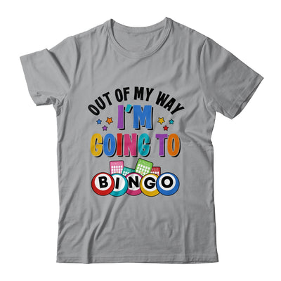 Out Of My Way I'm Going To Bingo Lover Gambler Gambling Shirt & Tank Top | teecentury