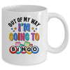Out Of My Way I'm Going To Bingo Lover Gambler Gambling Mug | teecentury