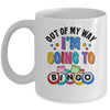 Out Of My Way I'm Going To Bingo Lover Gambler Gambling Mug | teecentury