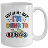 Out Of My Way I'm Going To Bingo Lover Gambler Gambling Mug | teecentury