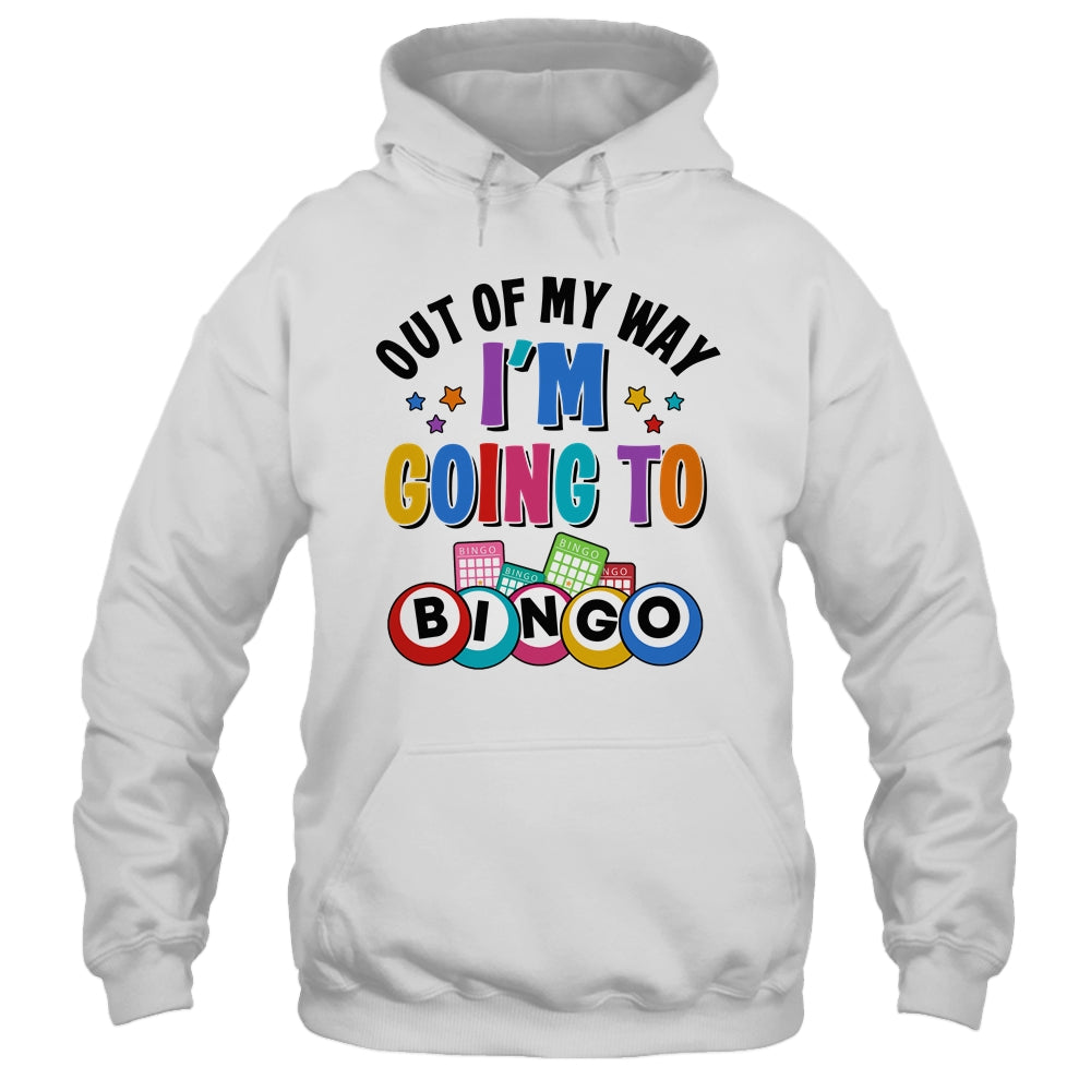 Out Of My Way I'm Going To Bingo Lover Gambler Gambling Shirt & Tank Top | teecentury