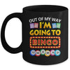 Out Of My Way I'm Going To Bingo Lover Gambling Gambler Mug | teecentury