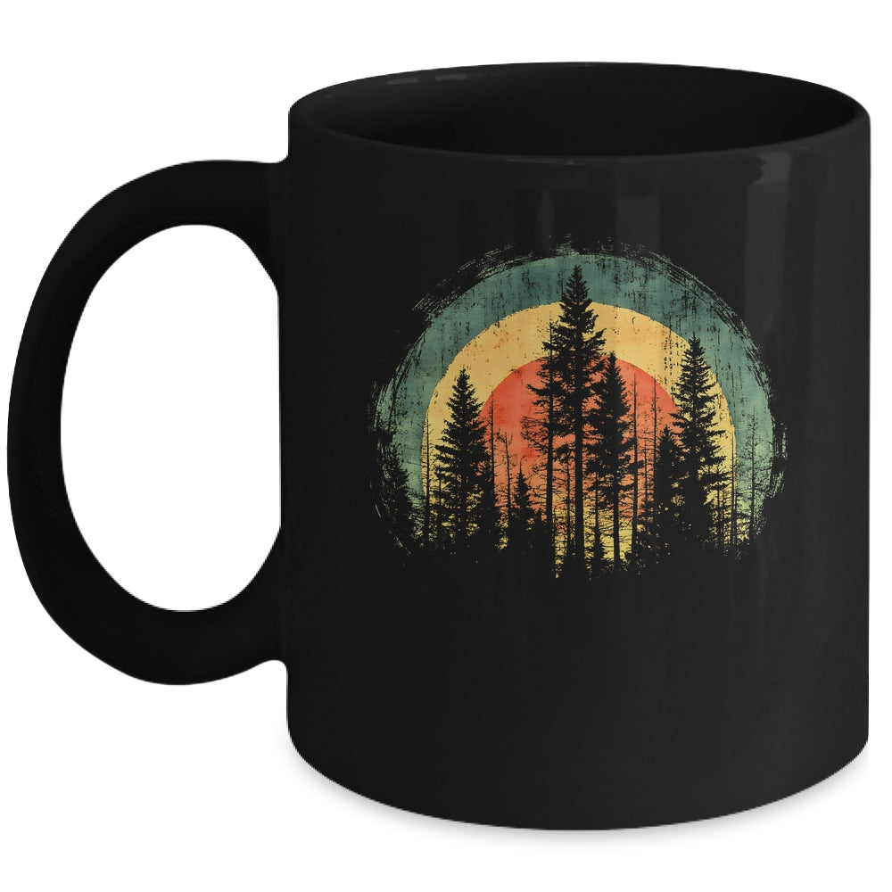 Outdoor Tree Nature Lover Vintage Wildlife Retro Forest Mug | teecentury
