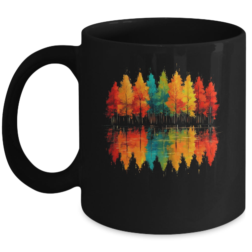 Outdoor Wildlife Abstract Nature Reflection Forest Trees Mug | teecentury