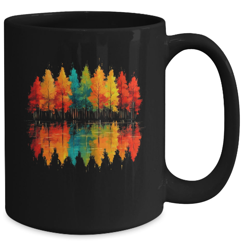 Outdoor Wildlife Abstract Nature Reflection Forest Trees Mug | teecentury
