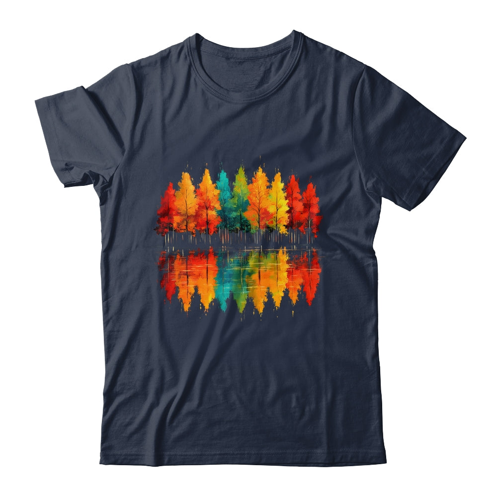 Outdoor Wildlife Abstract Nature Reflection Forest Trees Shirt & Hoodie | teecentury