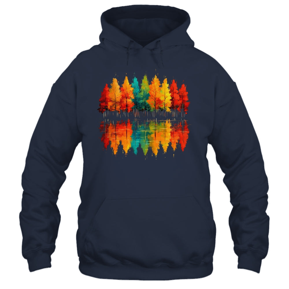 Outdoor Wildlife Abstract Nature Reflection Forest Trees Shirt & Hoodie | teecentury
