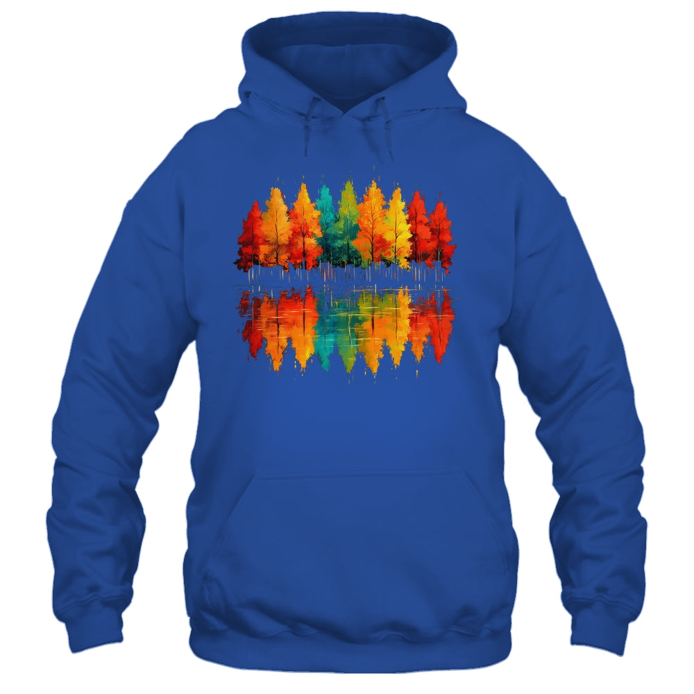 Outdoor Wildlife Abstract Nature Reflection Forest Trees Shirt & Hoodie | teecentury