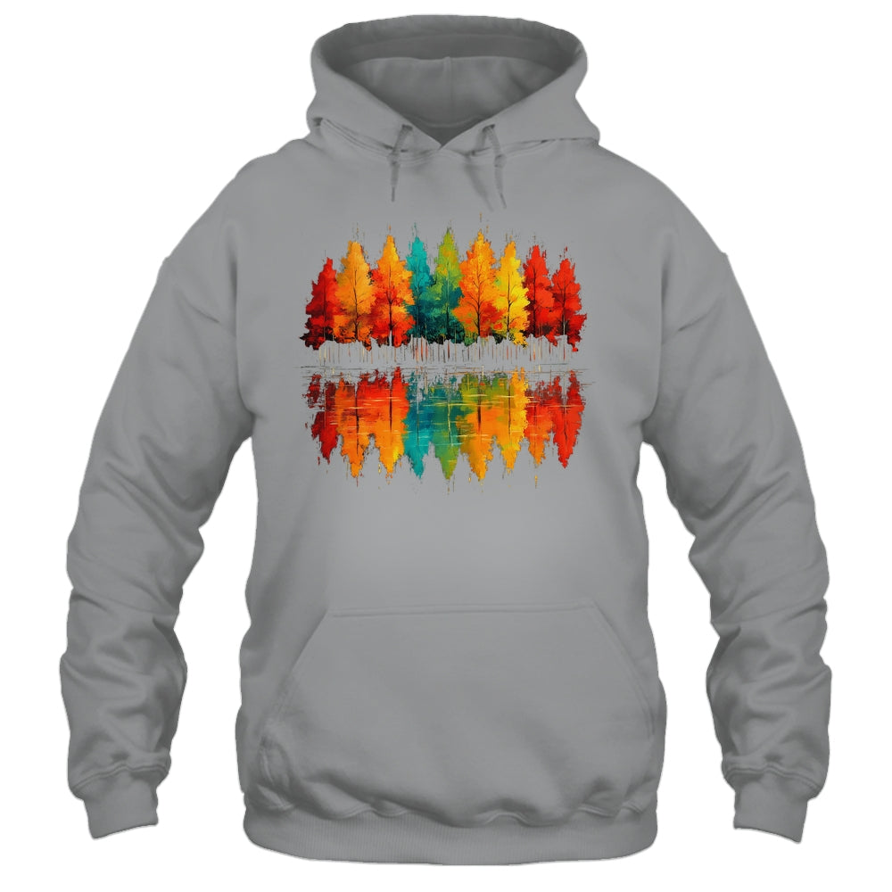 Outdoor Wildlife Abstract Nature Reflection Forest Trees Shirt & Hoodie | teecentury