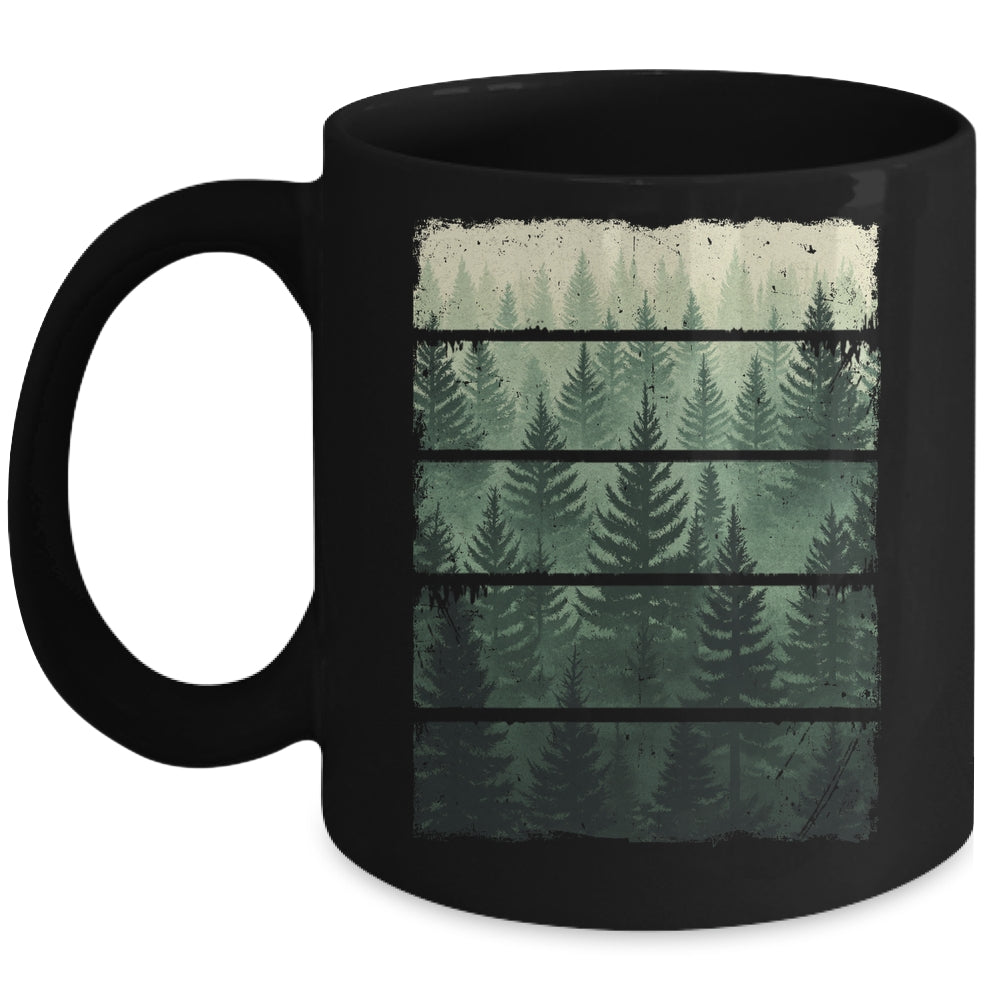Outdoor Wildlife Nature Forest Trees Vintage Forest Lover Mug | teecentury