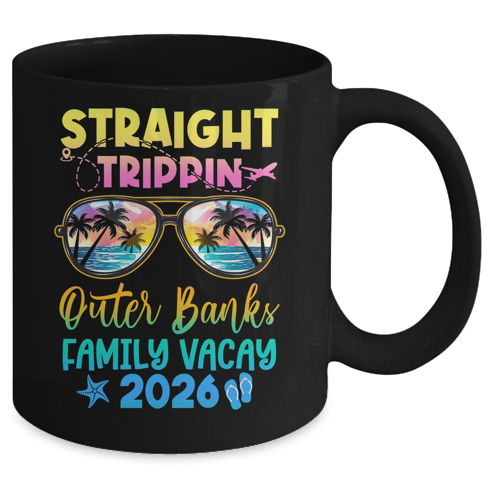 Outer Banks Family Vacay Vacation 2026 Straight Trippin Mug | teecentury