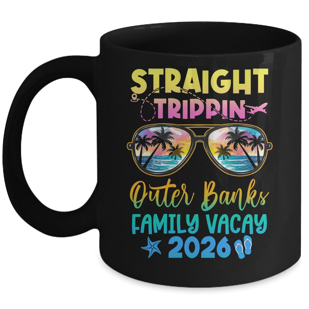 Outer Banks Family Vacay Vacation 2026 Straight Trippin Mug | teecentury