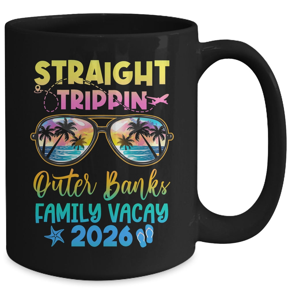 Outer Banks Family Vacay Vacation 2026 Straight Trippin Mug | teecentury