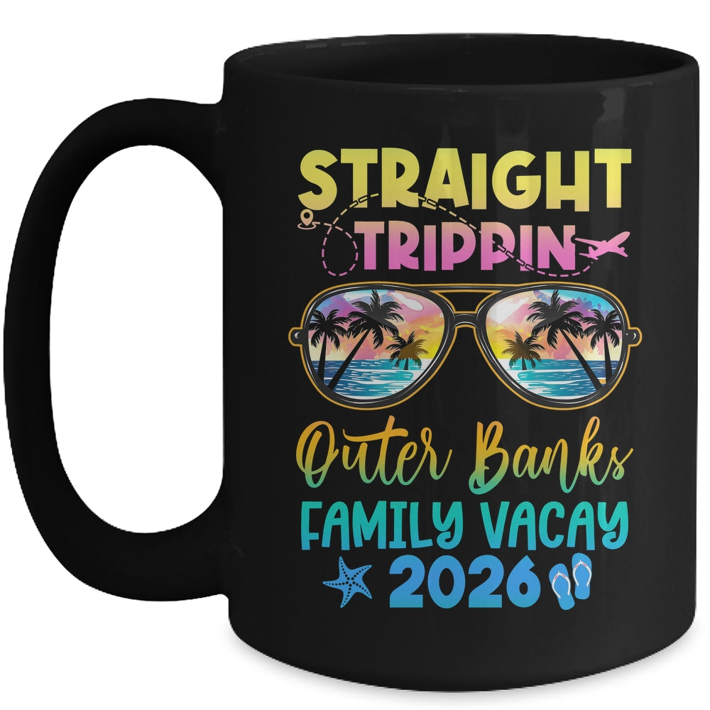 Outer Banks Family Vacay Vacation 2026 Straight Trippin Mug | teecentury