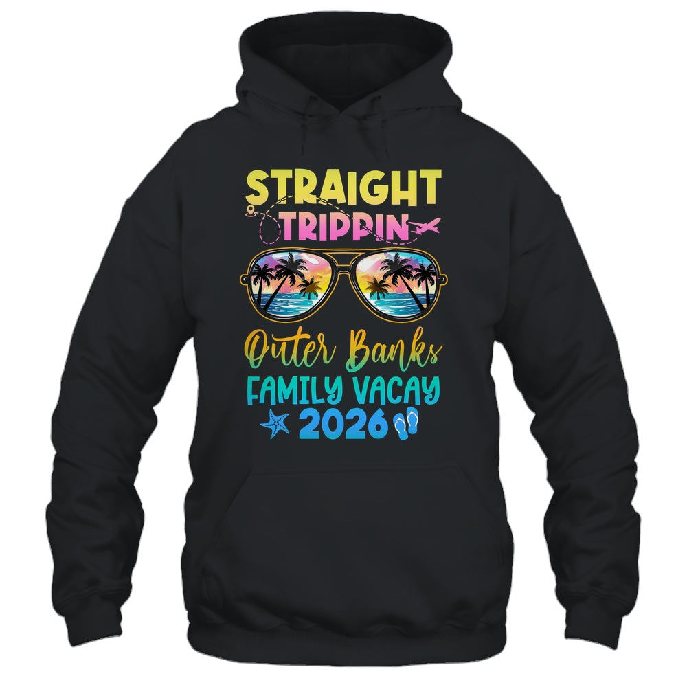 Outer Banks Family Vacay Vacation 2026 Straight Trippin Shirt & Tank Top | teecentury