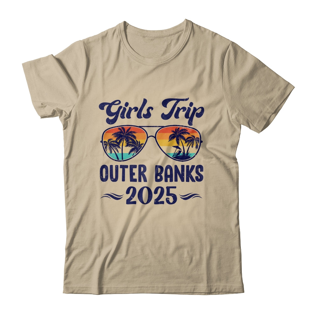 Outer Banks Girls Trip Beach Vacation 2025 Matching Group Shirt & Tank Top | teecentury