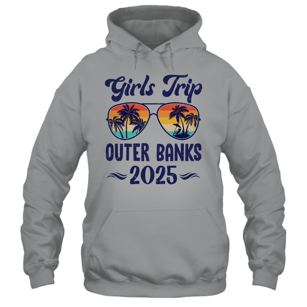 Outer Banks Girls Trip Beach Vacation 2025 Matching Group Shirt & Tank Top | teecentury