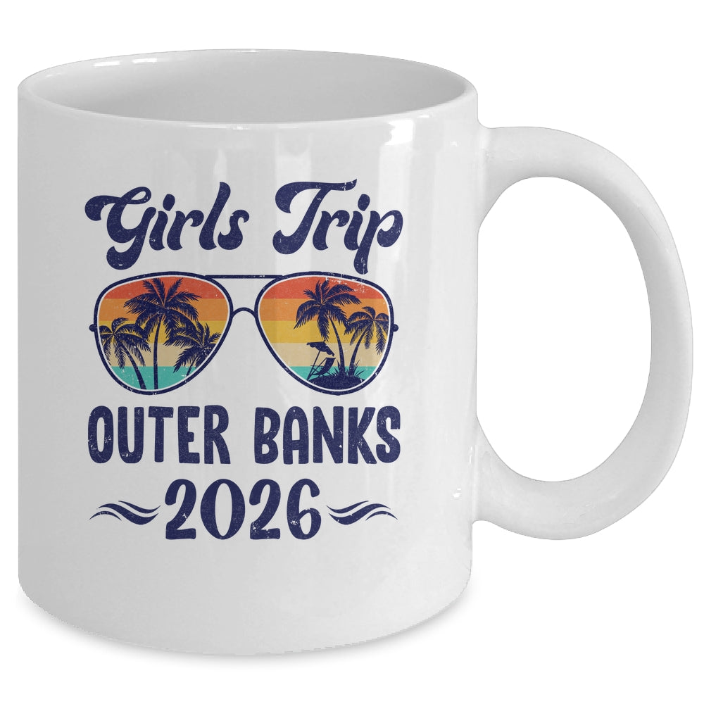 Outer Banks Girls Trip Beach Vacation 2026 Matching Group Mug | teecentury