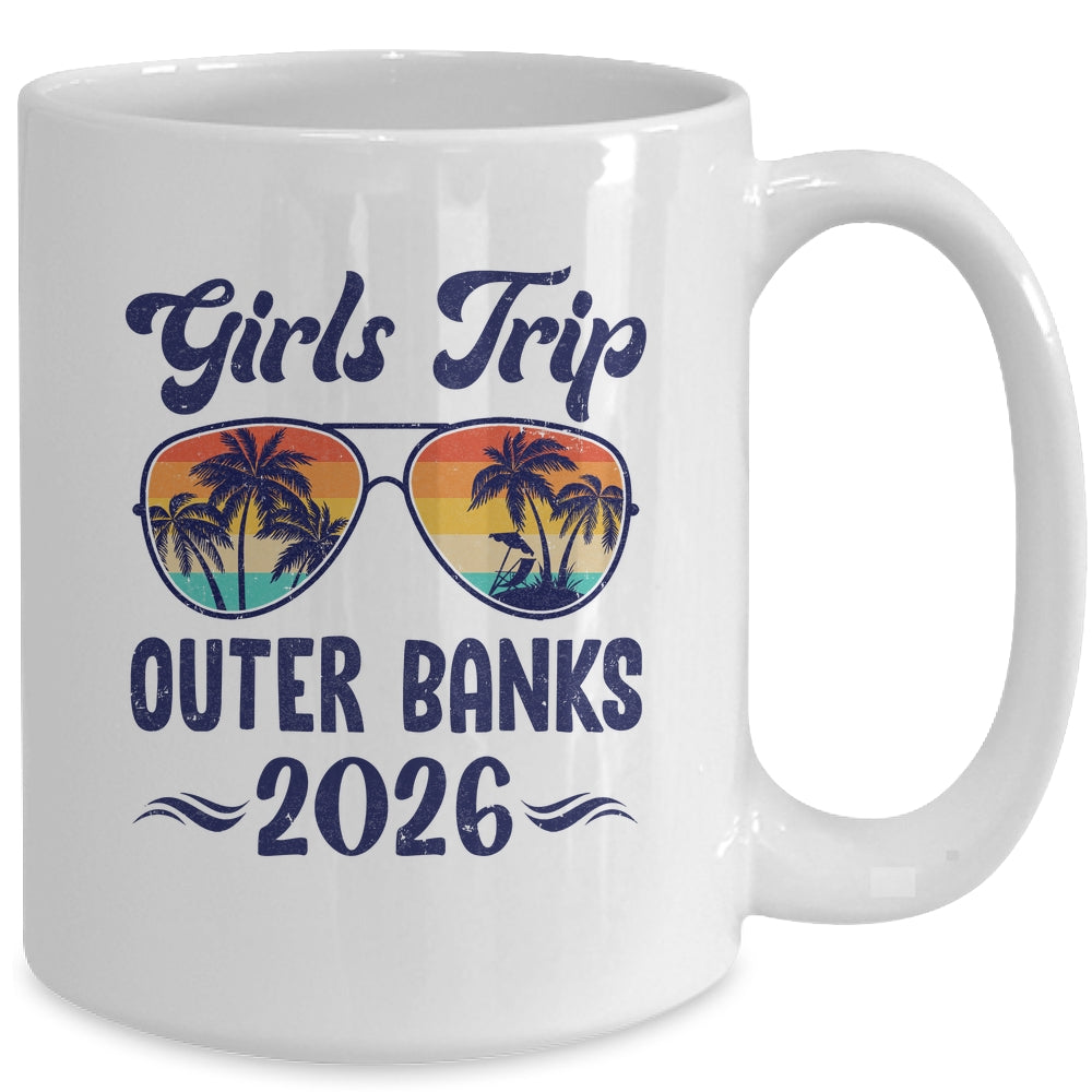 Outer Banks Girls Trip Beach Vacation 2026 Matching Group Mug | teecentury