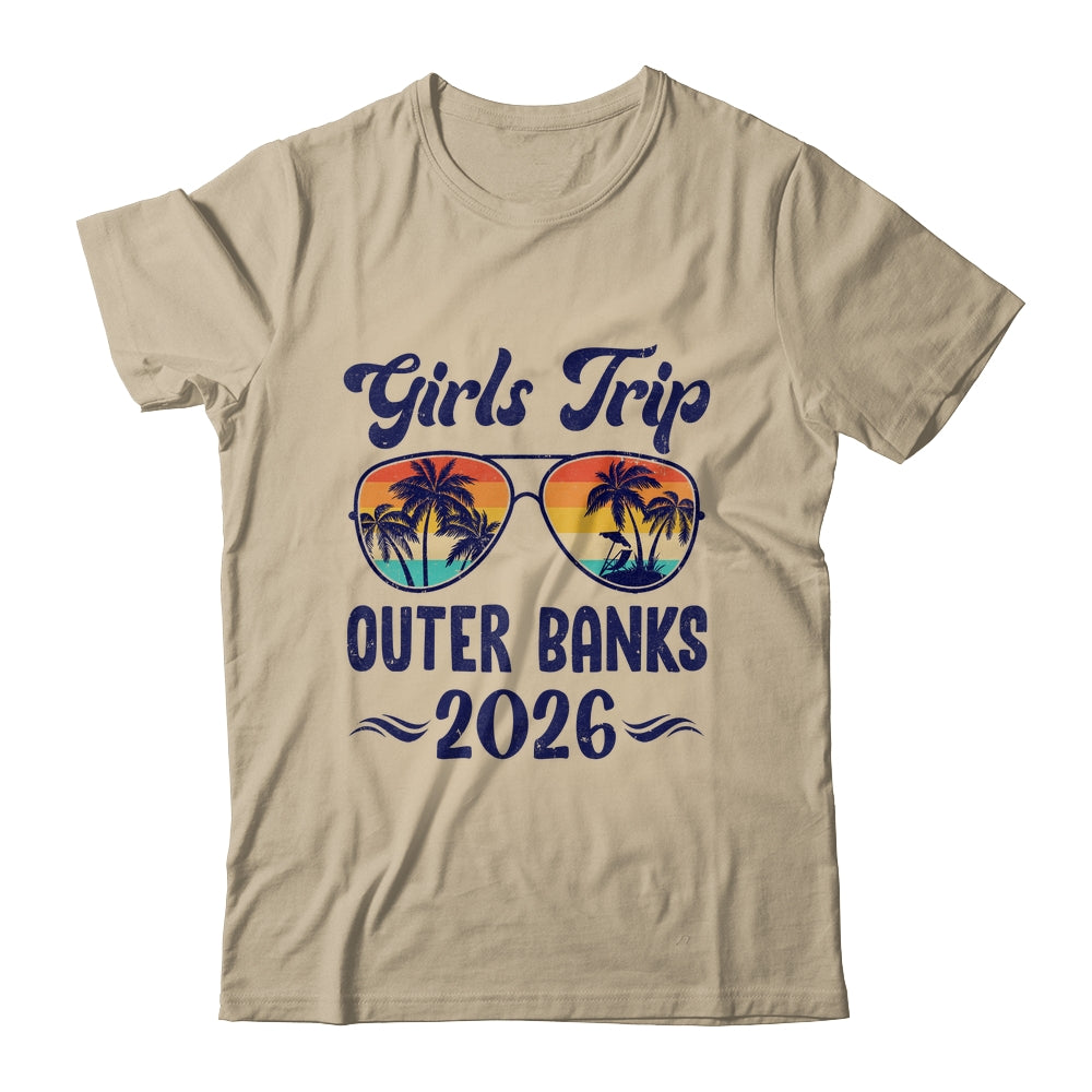 Outer Banks Girls Trip Beach Vacation 2026 Matching Group Shirt & Tank Top | teecentury