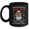 Owl Night Shift Funny Nurse Nursing RN LPN CNA For Men Women Mug | teecentury