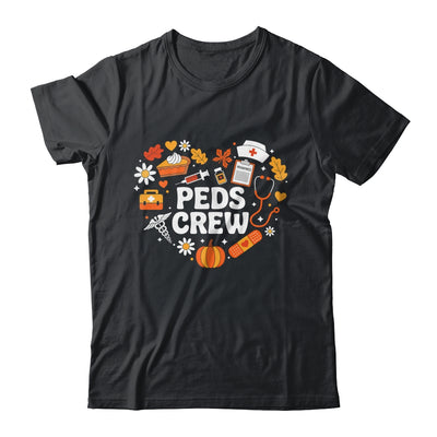 PEDS Crew Nurse Fall Heart Pediatric Pumpkin Thanksgiving Shirt & Sweatshirt | teecentury