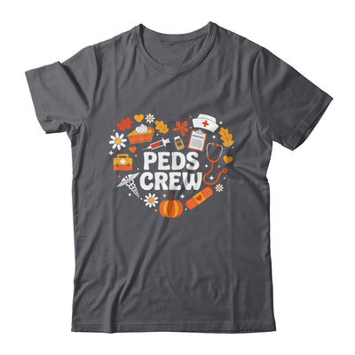 PEDS Crew Nurse Fall Heart Pediatric Pumpkin Thanksgiving Shirt & Sweatshirt | teecentury