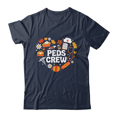 PEDS Crew Nurse Fall Heart Pediatric Pumpkin Thanksgiving Shirt & Sweatshirt | teecentury