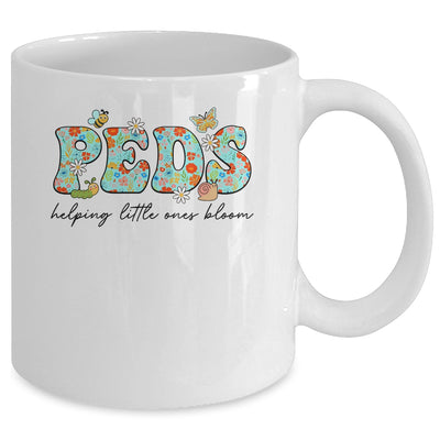 PEDS Helping Little Ones Bloom Work Pediatrics Nurse Spring Mug | teecentury