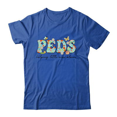 PEDS Helping Little Ones Bloom Work Pediatrics Nurse Spring Shirt & Hoodie | teecentury