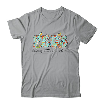 PEDS Helping Little Ones Bloom Work Pediatrics Nurse Spring Shirt & Hoodie | teecentury