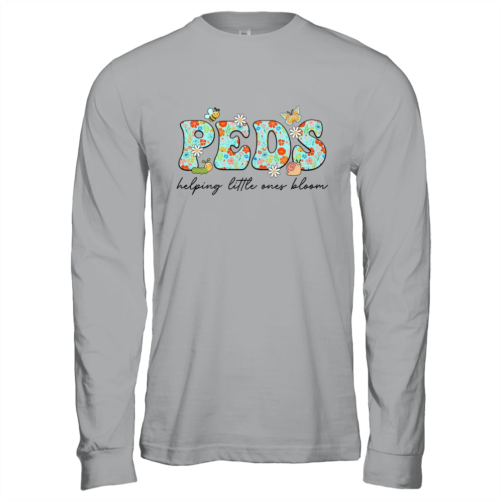 PEDS Helping Little Ones Bloom Work Pediatrics Nurse Spring Shirt & Hoodie | teecentury