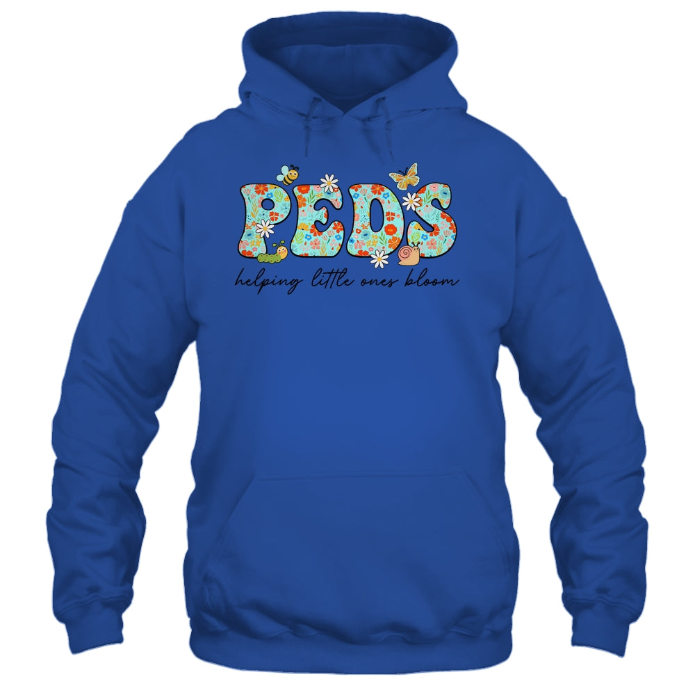 PEDS Helping Little Ones Bloom Work Pediatrics Nurse Spring Shirt & Hoodie | teecentury