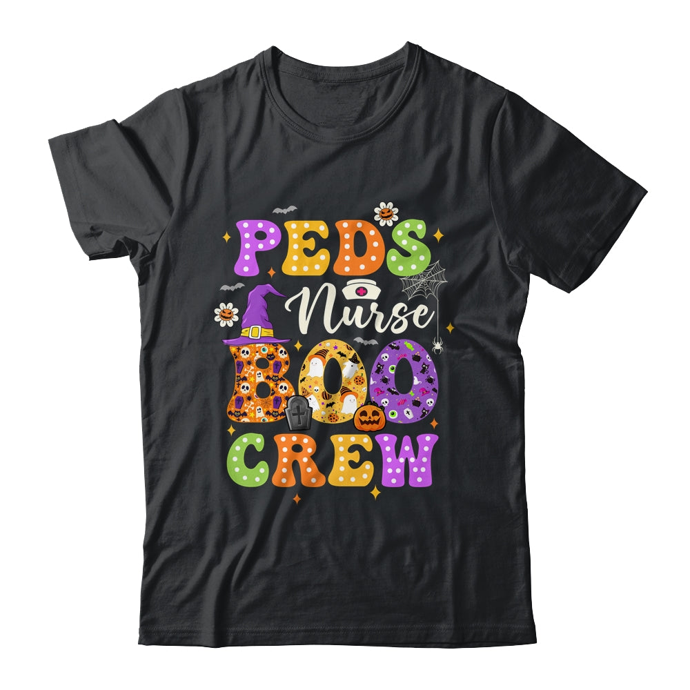 PEDs Nurse Boo Crew Ghost Squad Halloween Spooky Season Groovy Shirt & Hoodie | teecentury