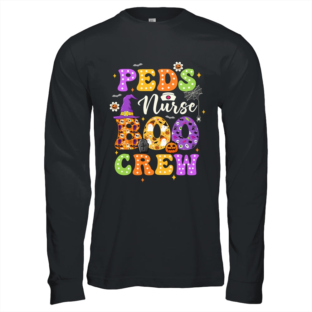 PEDs Nurse Boo Crew Ghost Squad Halloween Spooky Season Groovy Shirt & Hoodie | teecentury