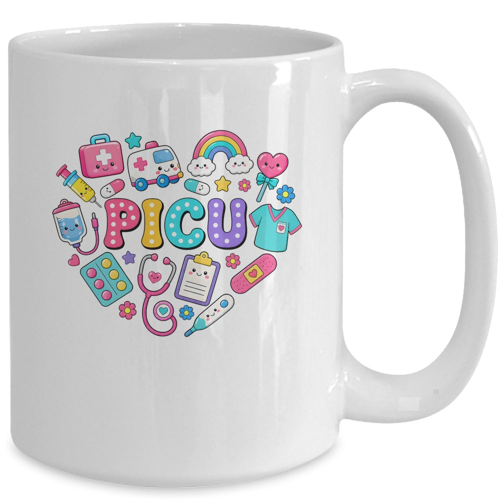 PICU Nurse Stuff Retro Pediatric Nurse ICU Peds Nursing Mug | teecentury