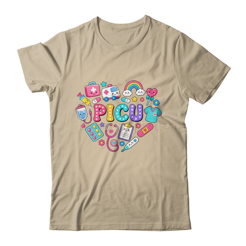 PICU Nurse Stuff Retro Pediatric Nurse ICU Peds Nursing Shirt & Hoodie | teecentury