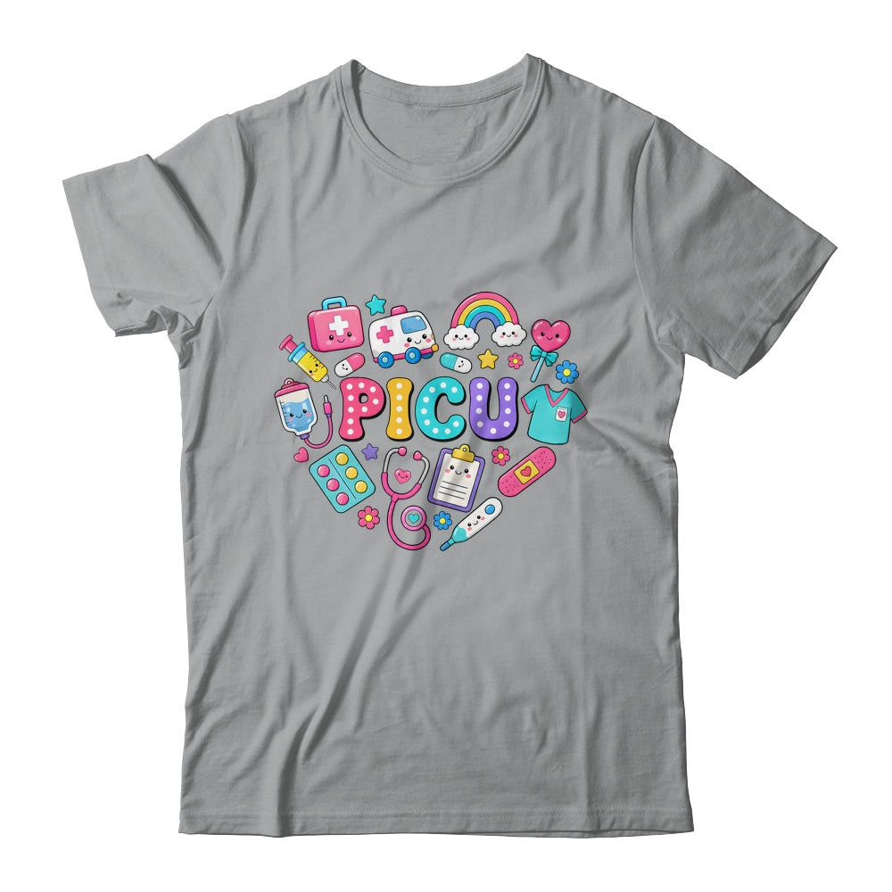 PICU Nurse Stuff Retro Pediatric Nurse ICU Peds Nursing Shirt & Hoodie | teecentury