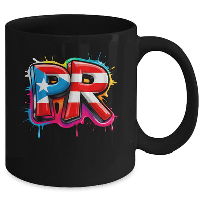 PR Graffiti Puerto Rico Flag Paint Street Art Men Women Mug | teecentury