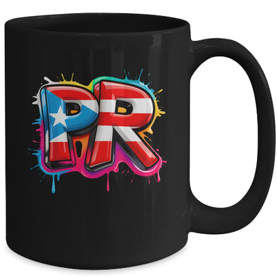 PR Graffiti Puerto Rico Flag Paint Street Art Men Women Mug | teecentury