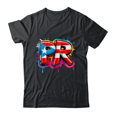 PR Graffiti Puerto Rico Flag Paint Street Art Men Women Shirt & Tank Top | teecentury