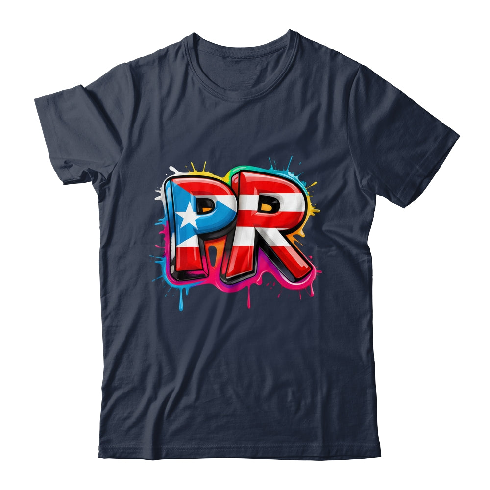 PR Graffiti Puerto Rico Flag Paint Street Art Men Women Shirt & Tank Top | teecentury