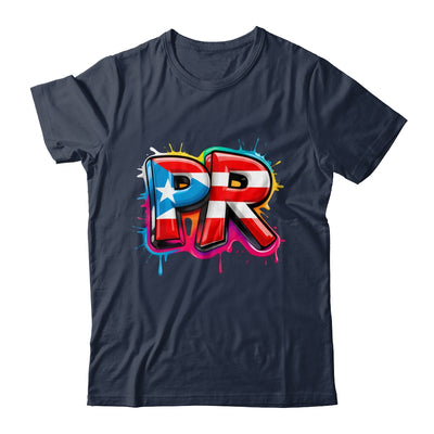 PR Graffiti Puerto Rico Flag Paint Street Art Men Women Shirt & Tank Top | teecentury
